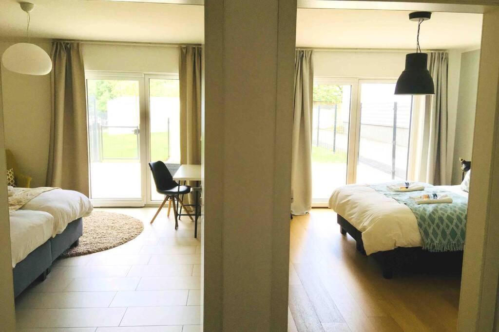 Large Family Retro Flat In City Center- Large Terrace & Garden View, Free Parking Luxemburgo Exterior foto
